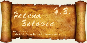 Helena Belović vizit kartica